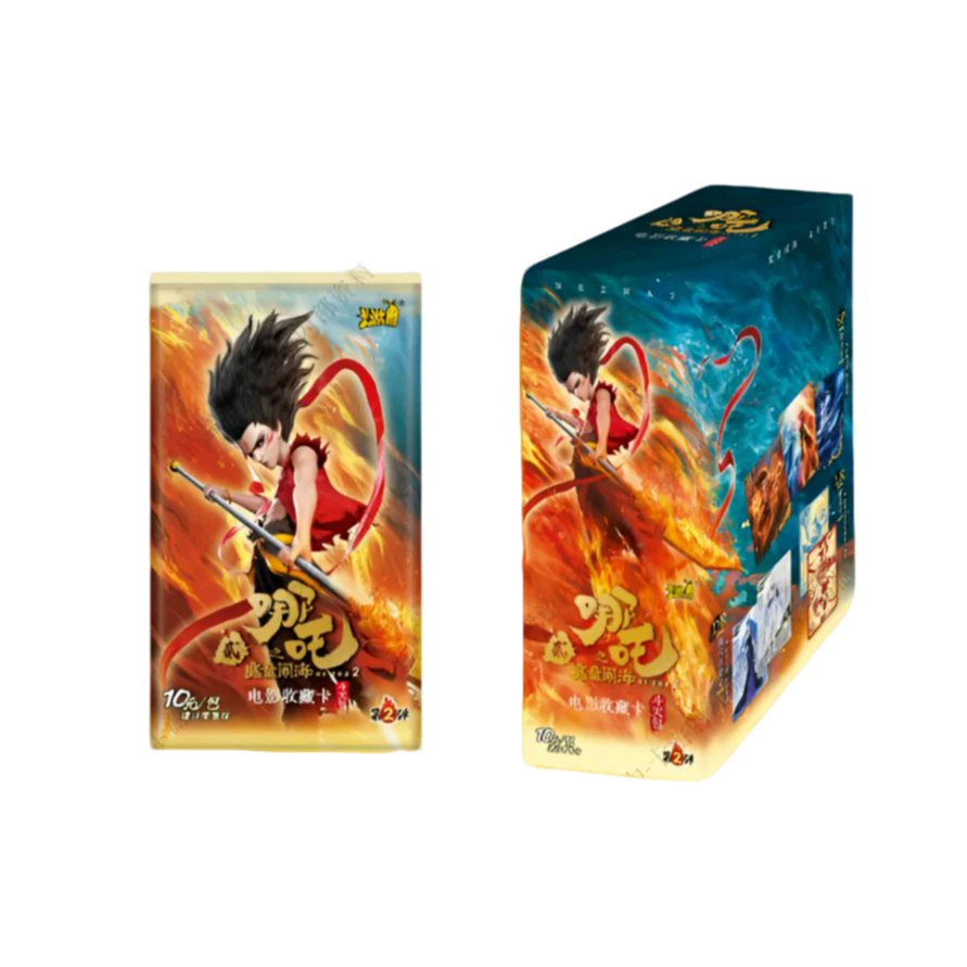 【丢手绢】卡游《哪吒之魔童闹海》电影收藏卡-斗天包2弹！潮玩盲盒