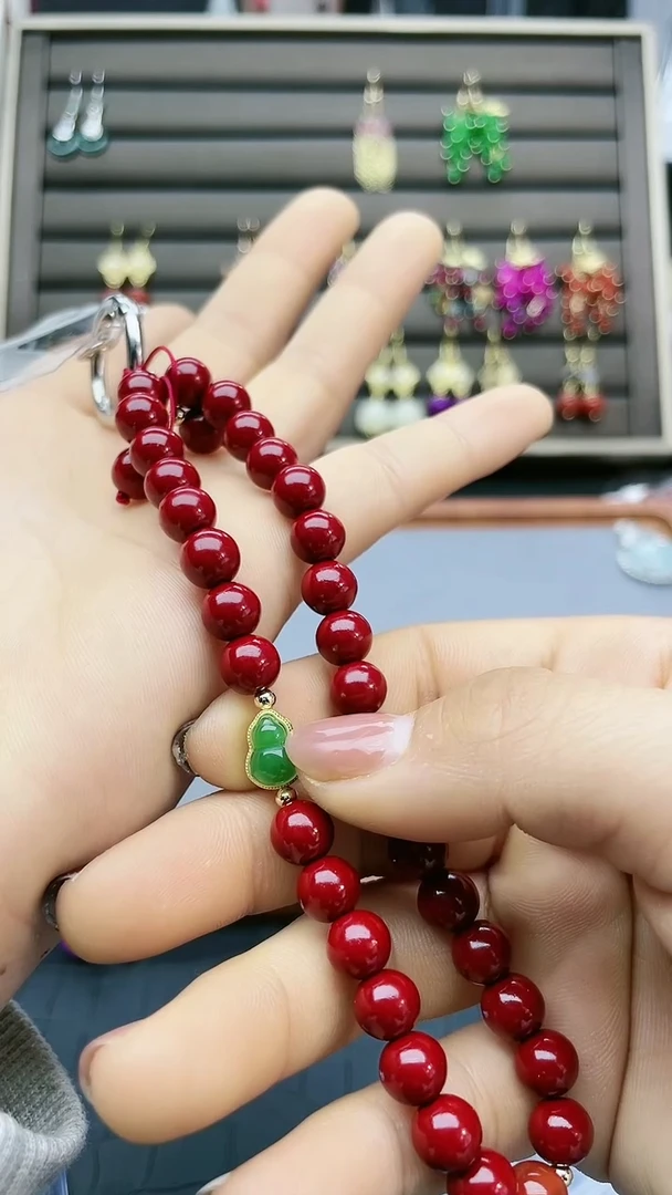 【闪购商品】玛瑙/玉髓手链14K金镶嵌小沙沙手机链
