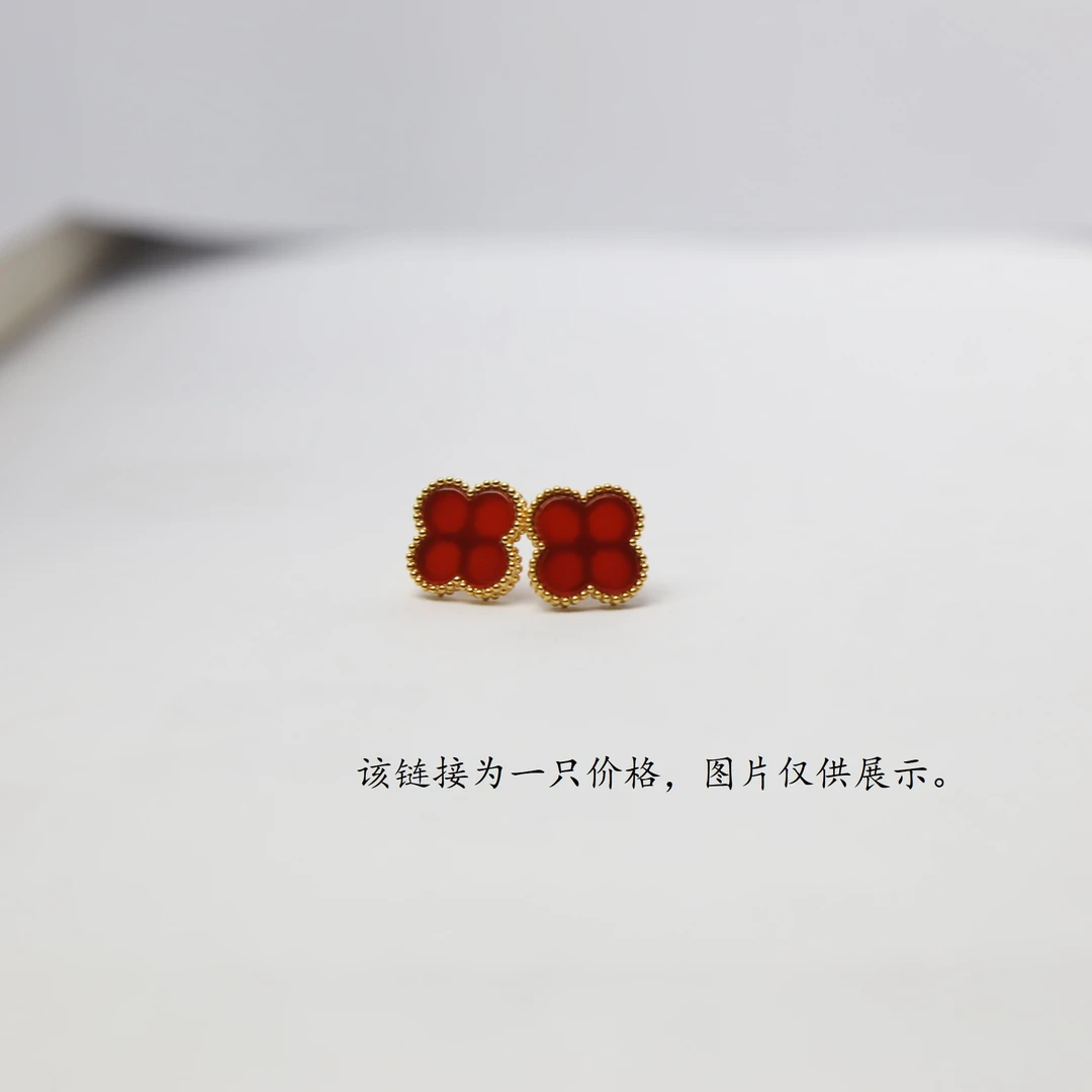 【质检发货】I8K经典I3MM 耳钉（红黑白粉绿蓝） WYY