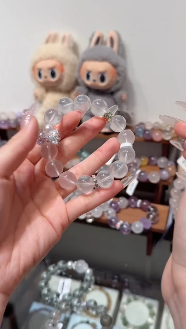 水晶手串未镶嵌拍2单发一串 拍1单发单珠 多样性发货