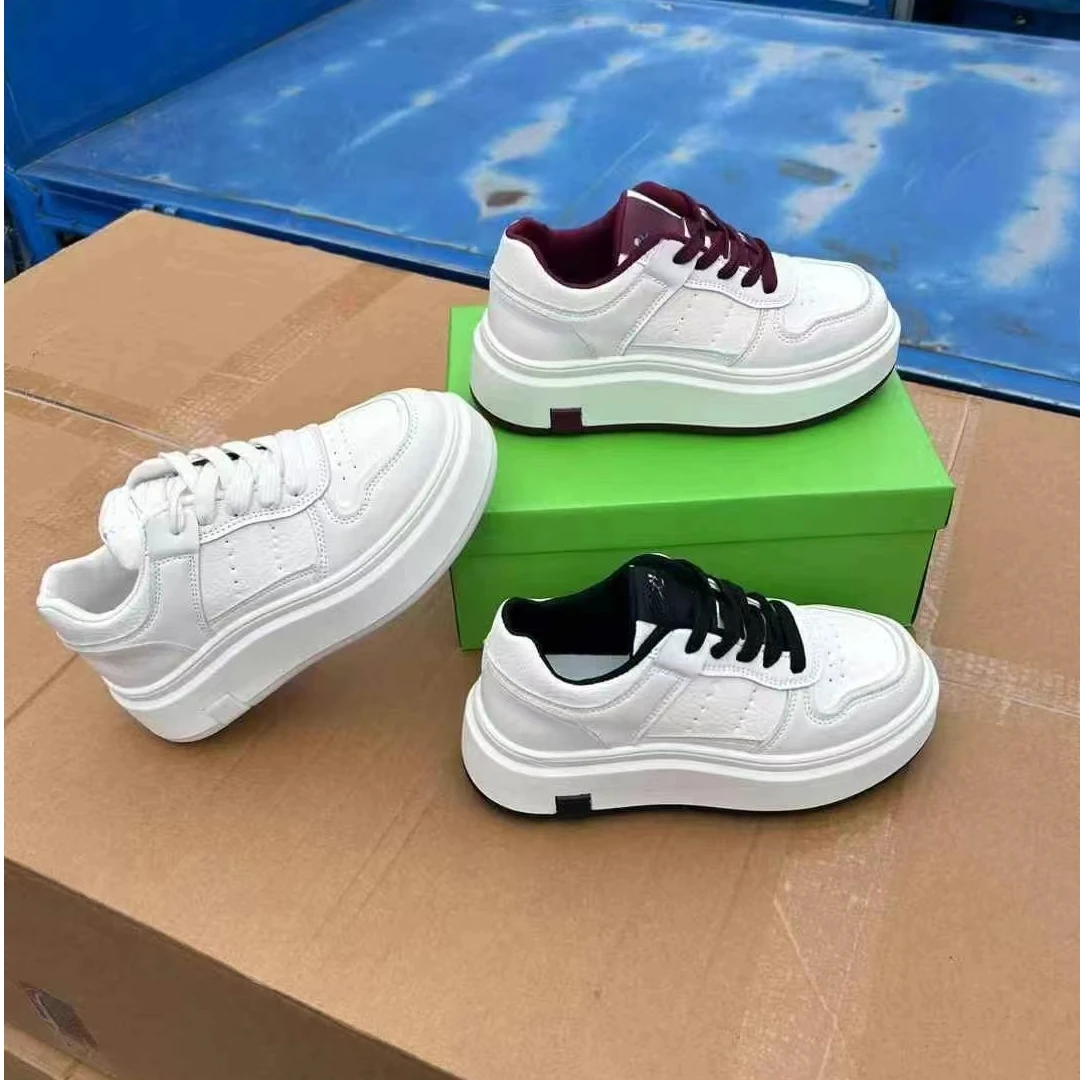 厚底小白鞋女2025早春款鞋子新款系带增高休闲运动鞋百搭轻便板鞋