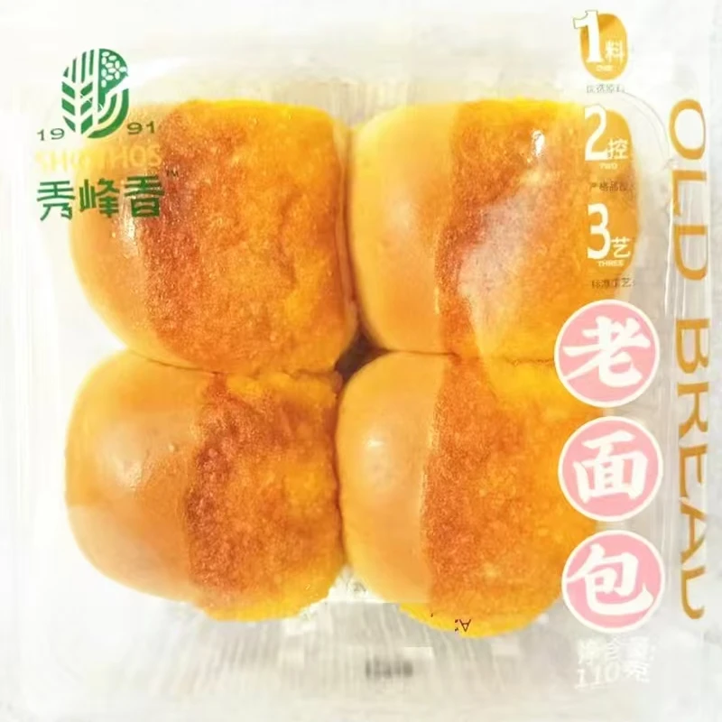 【精品】秀峰香老面包 110g解馋零食