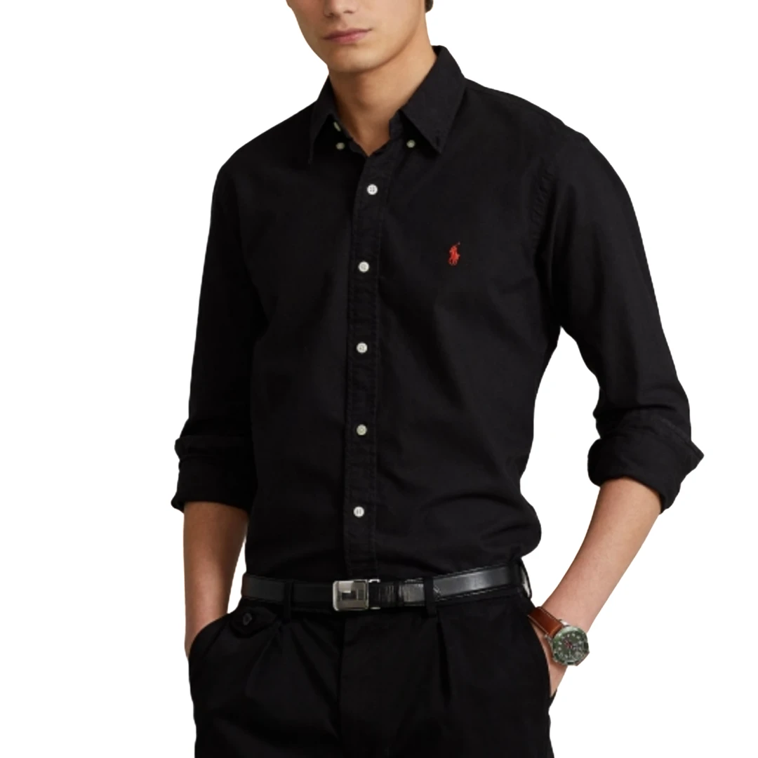 POLO RALPH LAUREN拉夫劳伦刺绣牛津布衬衣男士商务 710716303002