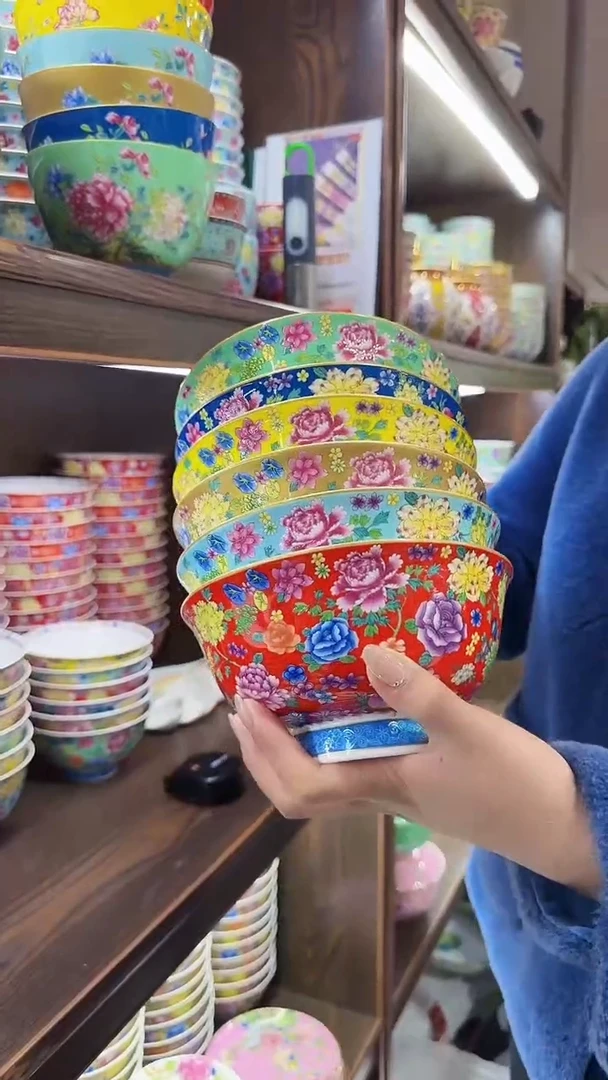 【闪购商品】瓷片6英寸面碗6个景德镇陶瓷
