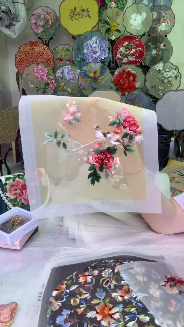 真丝蚕桑线定制做红木圆形要贴扣