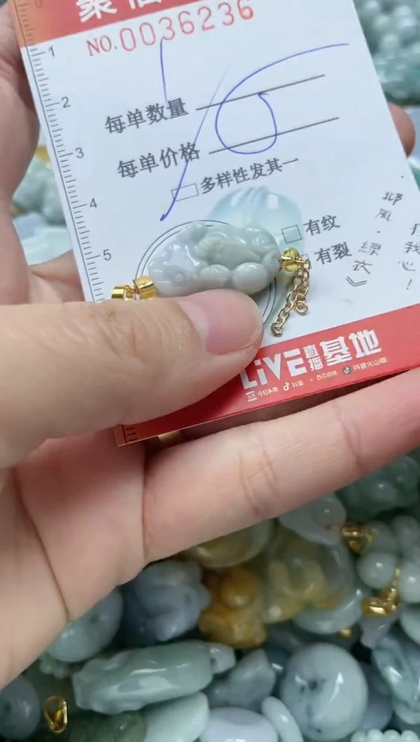 【闪购商品】翡翠颈饰未镶嵌闪购0036236多样性发其一