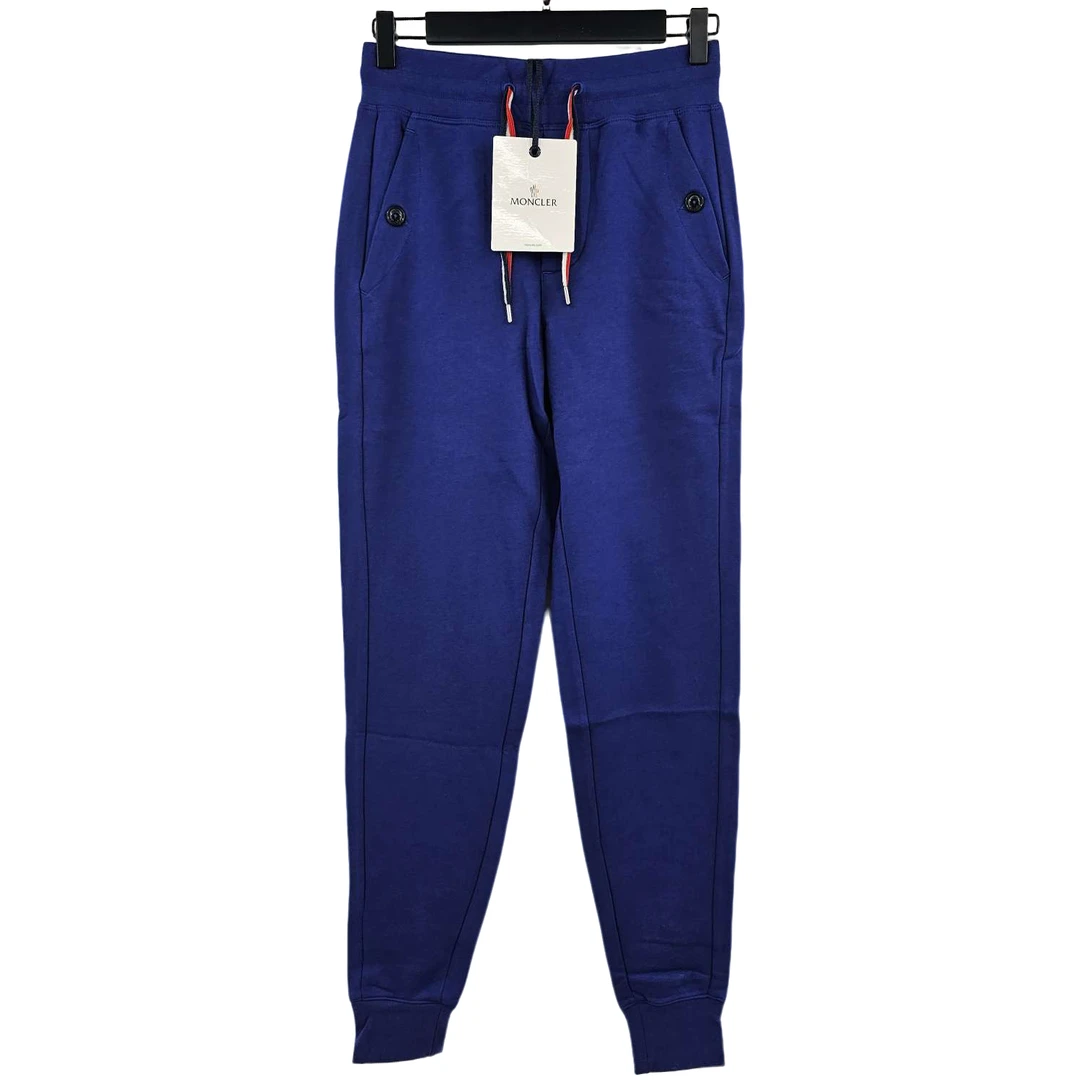 全新未使用 MONCLER 蓝色长裤 叶子001