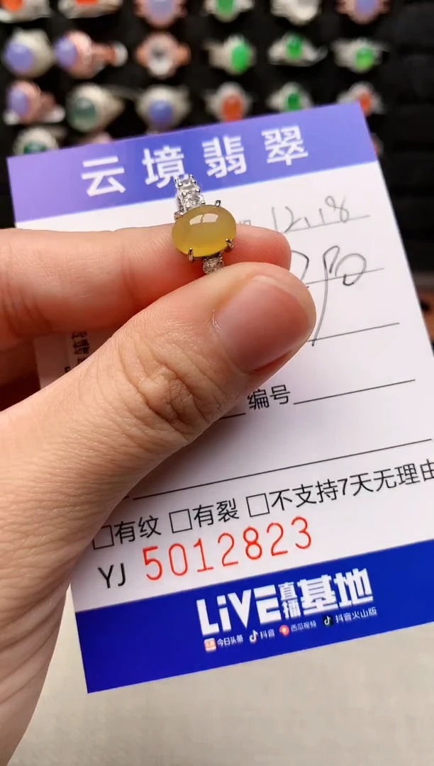 银S925镶嵌戒指翡翠2823