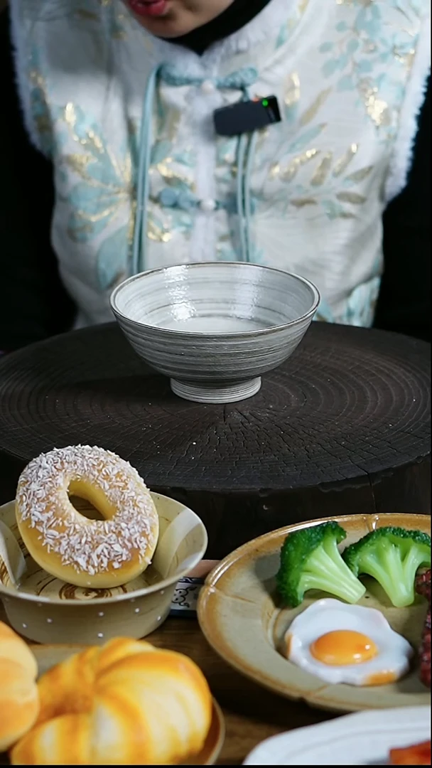 瓷景德镇高温釉下彩创意瓷 饭碗