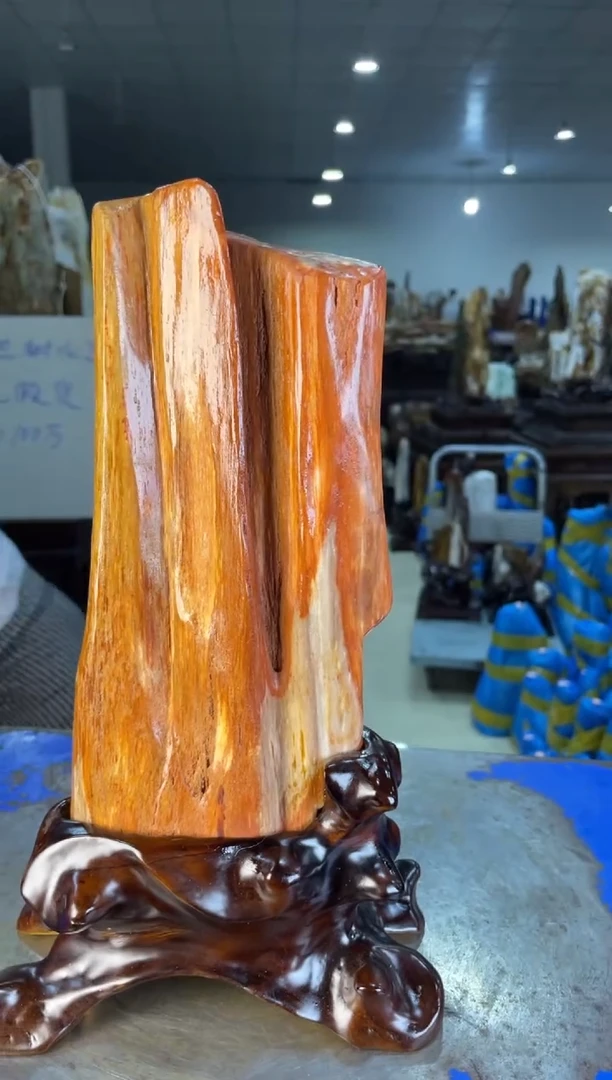 未镶嵌摆件硅化玉31