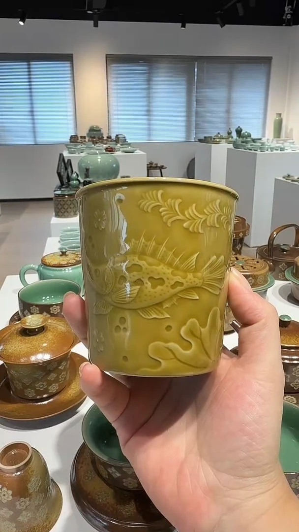青瓷手工茶器包邮
