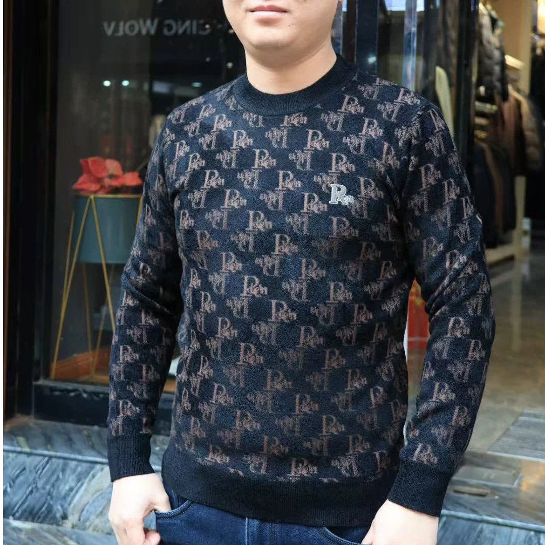 帕萨度男士时尚休闲短款半高领毛衫WF98988