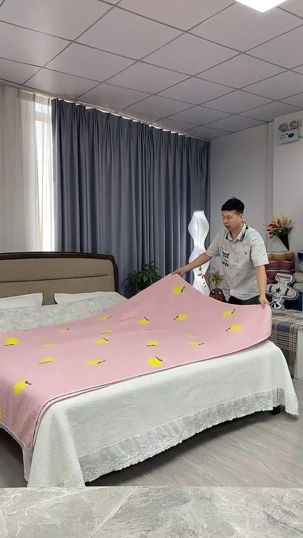 棉150cm*210cm 方格柠檬