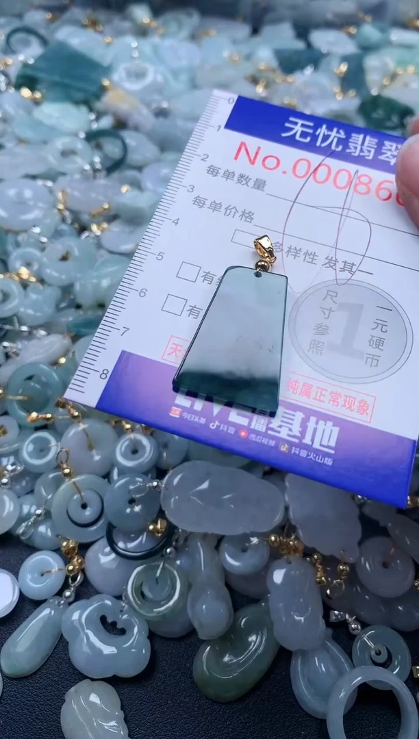 翡翠未镶嵌吊坠(不含链)8607