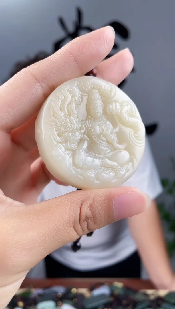 和田玉未镶嵌颈饰拍一发一，多样性发货