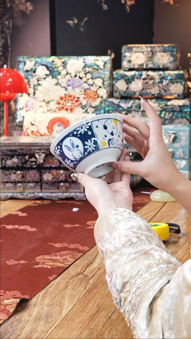 【闪购商品】瓷片豆包儿推荐饰品摆件