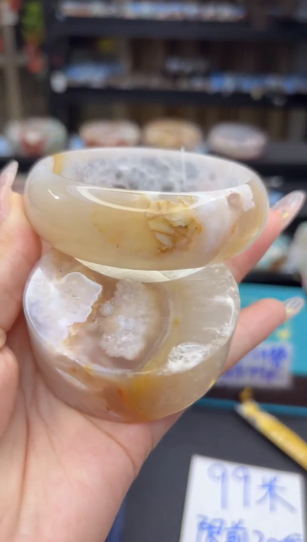 石英质玉手镯未镶嵌456(60圈赠送镯心)