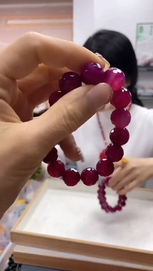 未镶嵌项链玛瑙/玉髓紫钻