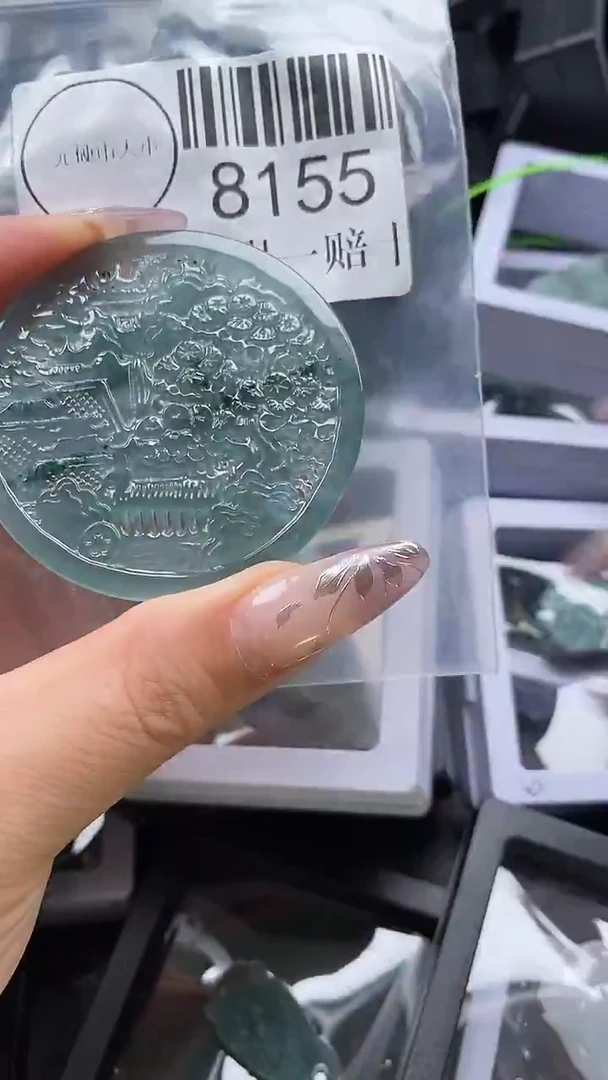 吊坠(不含链)未镶嵌翡翠8155
