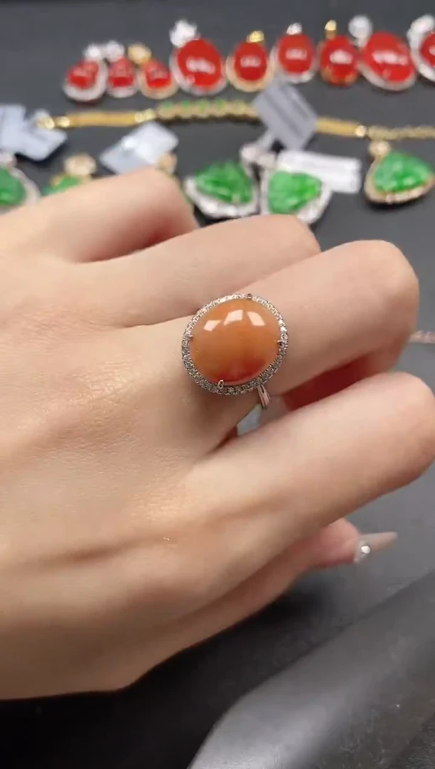 银S925镶嵌戒指翡翠51151