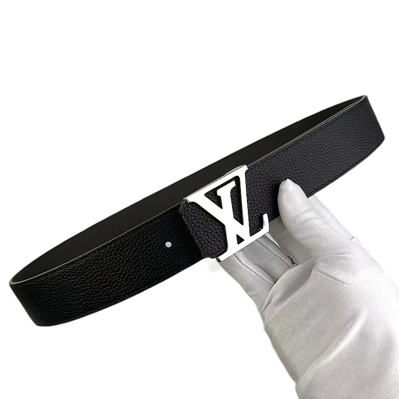 【驴款】轻奢时尚双面真牛皮男款皮带潮流简约经典百搭平滑扣裤腰带