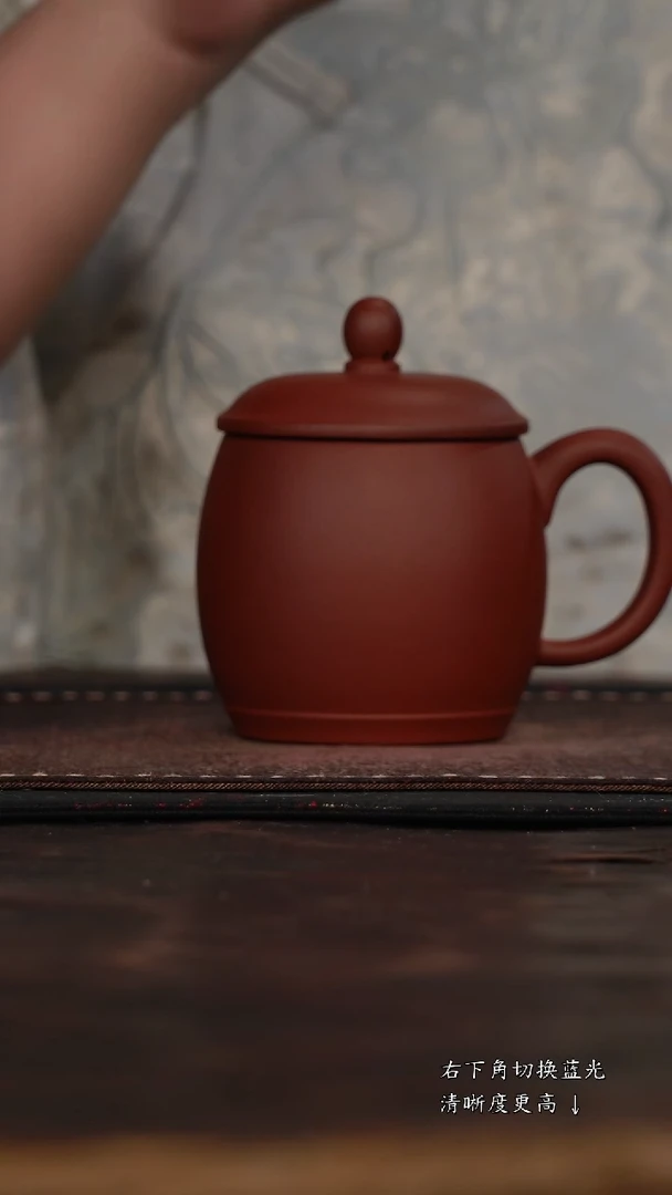 茶杯紫砂福利紫砂龙蛋盖杯