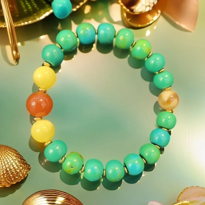 锌合金贝壳手链 特色手链◇松石