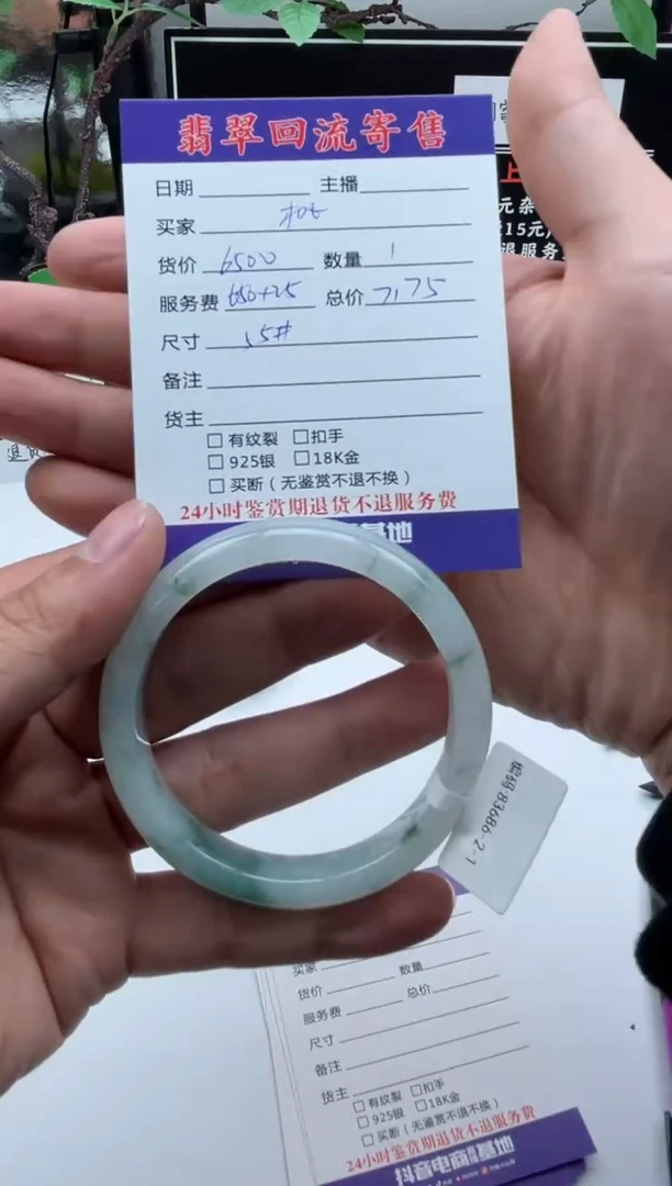 【闪购商品】翡翠手镯未镶嵌手镯