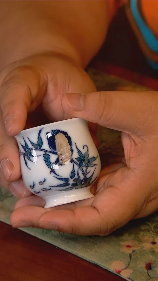 杯手工手绘杯杯很美丽