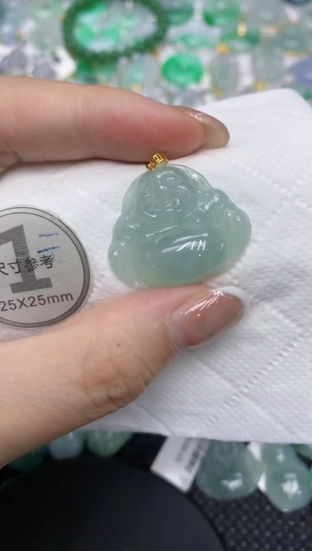 颈饰18K金镶嵌翡翠11111111