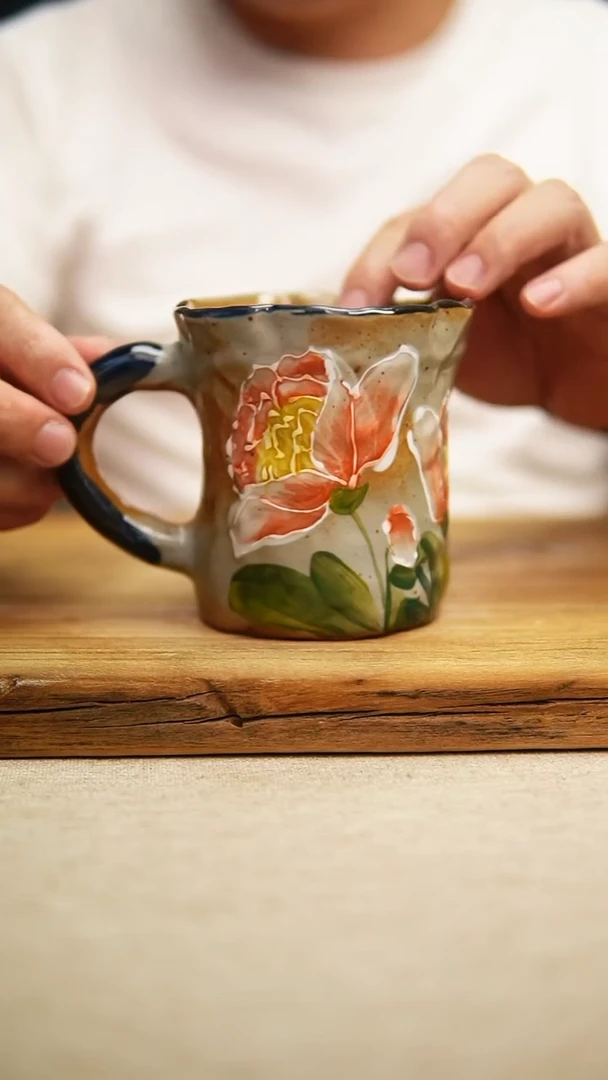 @@陶园瓷舍@@纯手工手绘@高温釉下彩