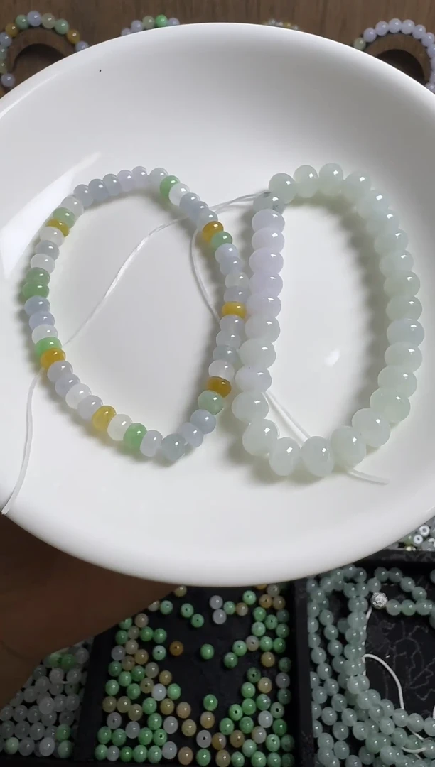 散珠翡翠卖****柴算盘珠一串鼓珠一串