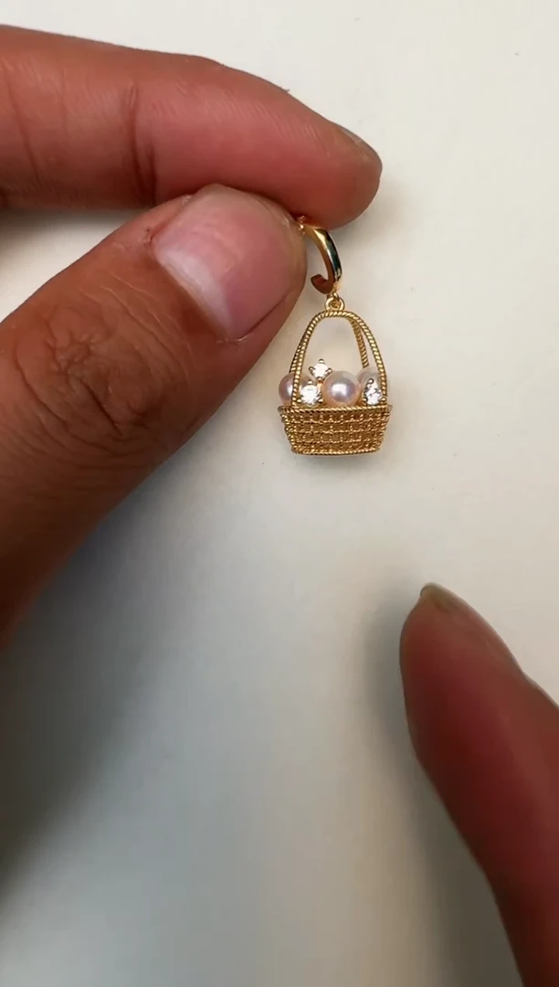 海水珍珠银S925镶嵌颈饰吊坠