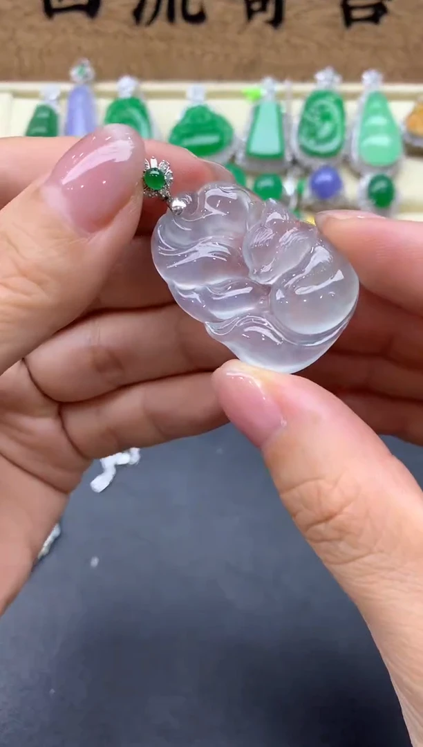 【闪购商品】翡翠颈饰18K金镶嵌686-中国好珍宝