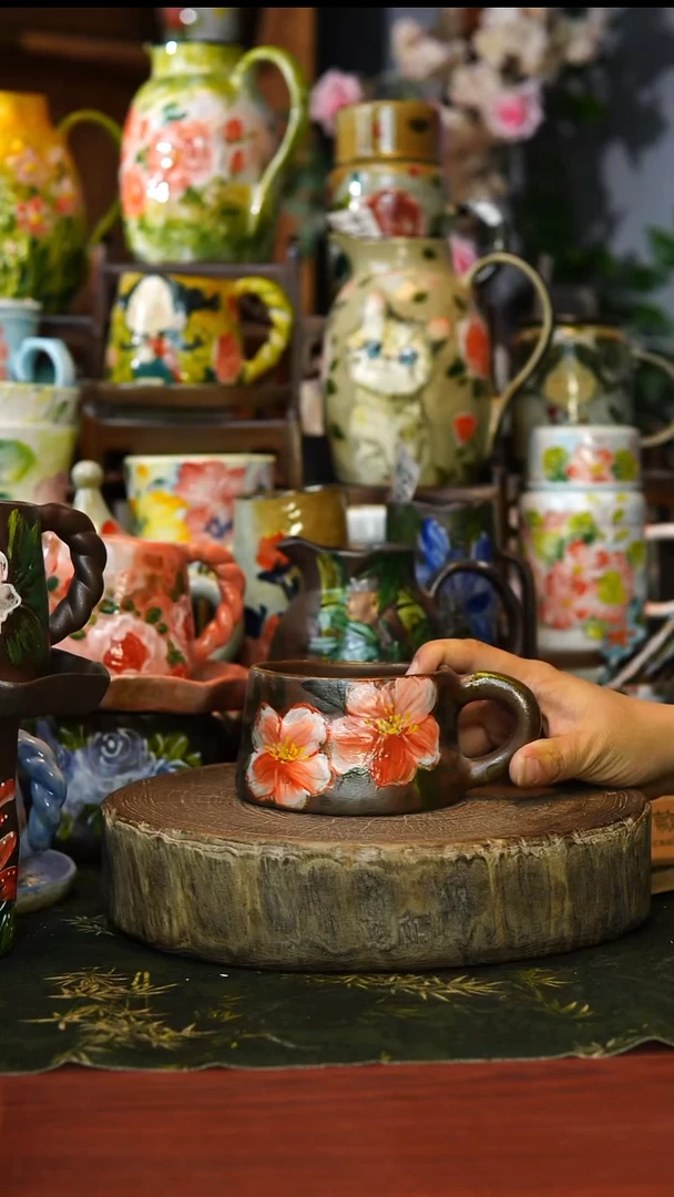 陶瓷65景德镇手工手绘釉下彩陶瓷