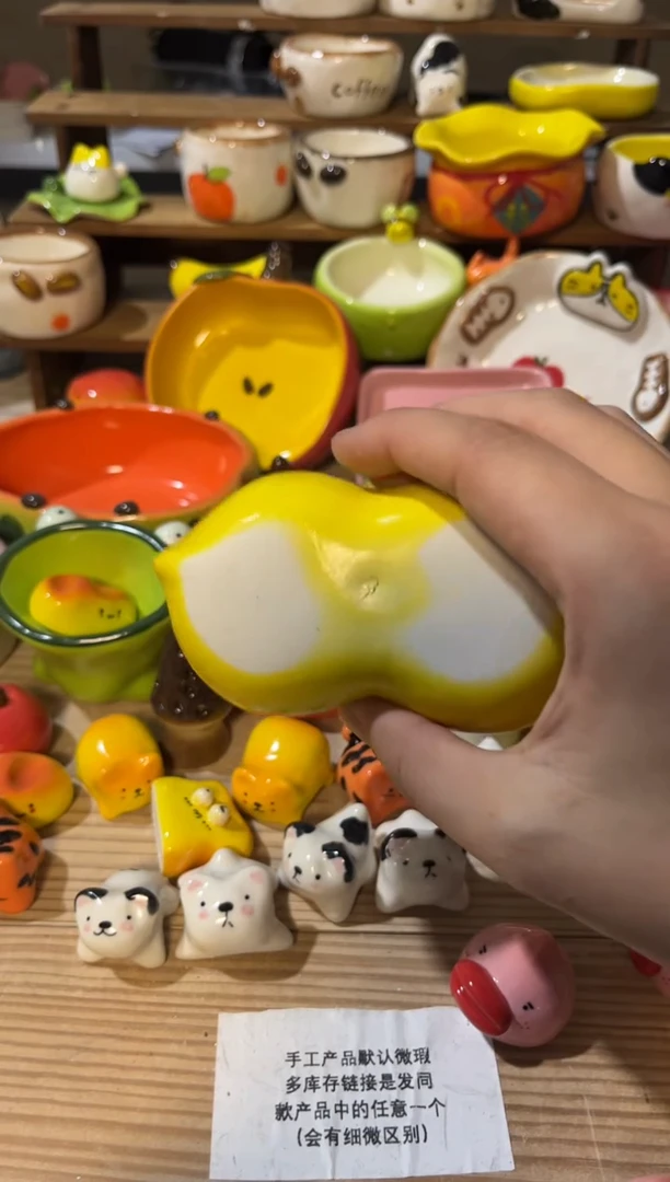 135手绘釉下彩微瑕陶瓷