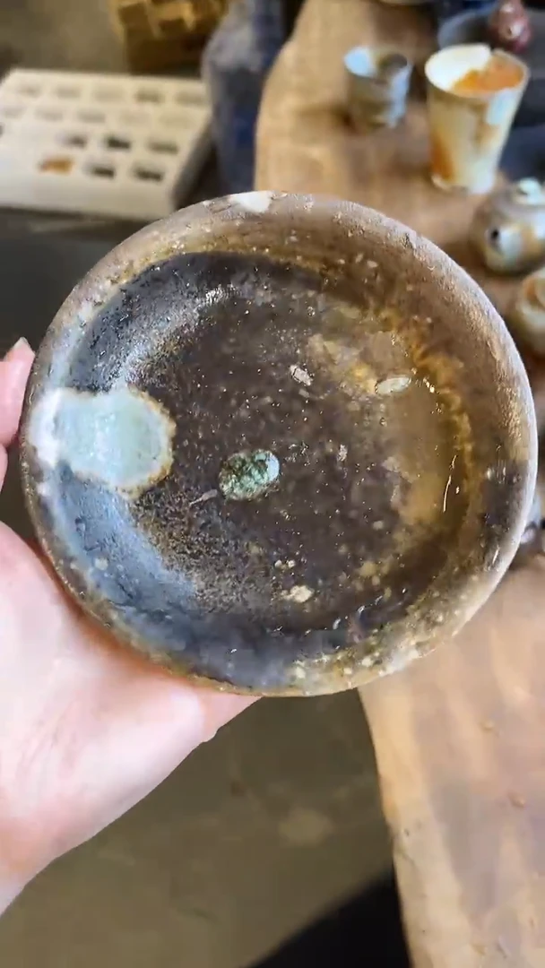 壶承1号直径14-15CM 金珍珠泥 微变形
