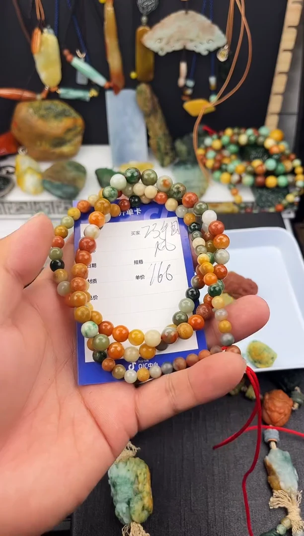 翡翠未镶嵌颈饰巧**风翡翠塔链