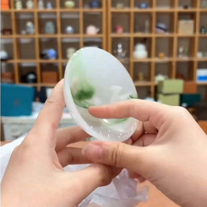 F239-飘绿琉璃斗笠杯XCLL