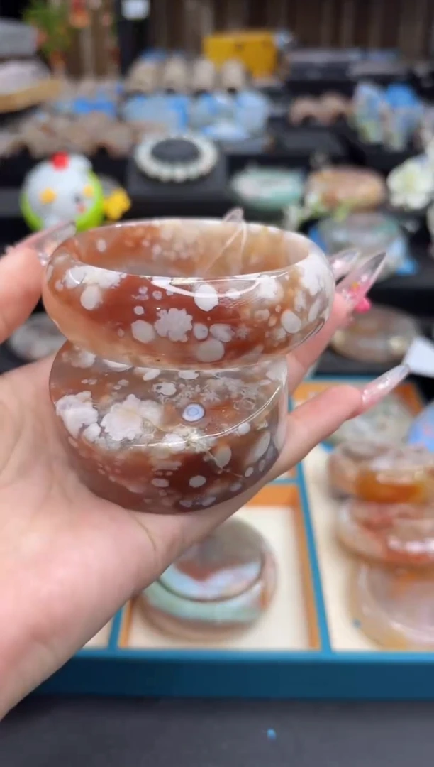 未镶嵌手镯石英质玉11(65圈赠送镯心)