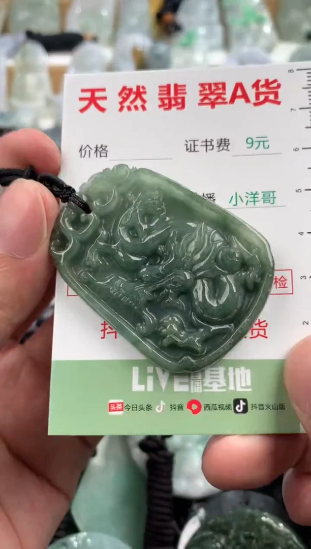 翡翠未镶嵌吊坠(不含链)1