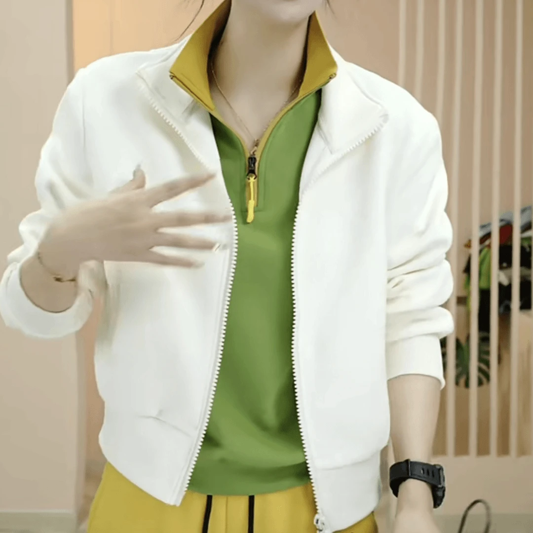 《姚家优麦汇》Y早春款棒球服设计感百搭时尚外套休闲女款5167