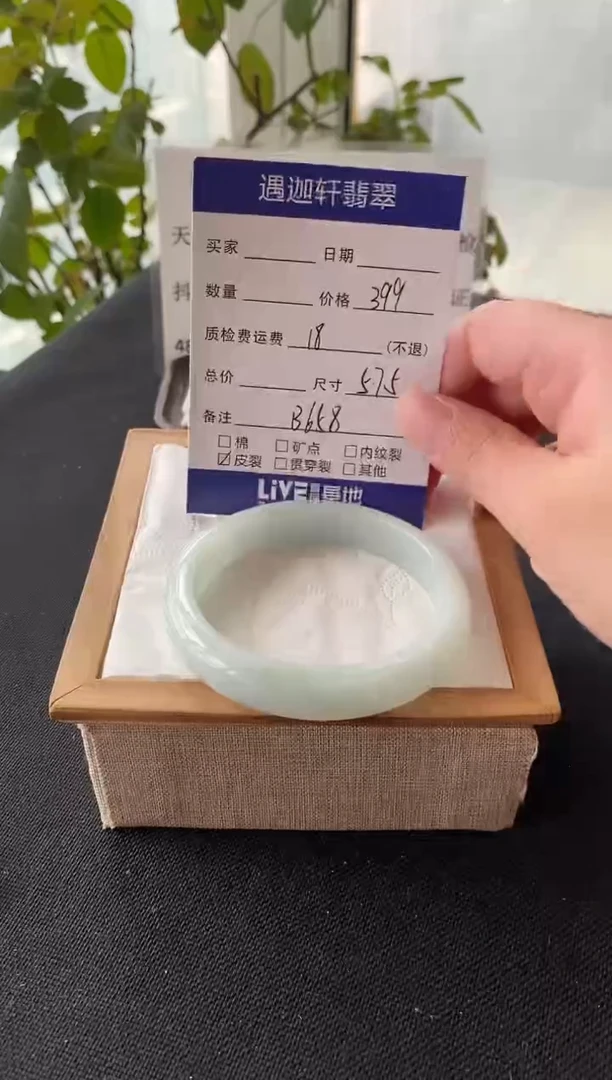 未镶嵌手镯翡翠57.5圈口 B658编码