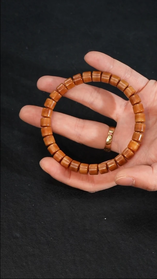 手串龙脊菩提保真龙脊精工倒珠单圈8*6mm