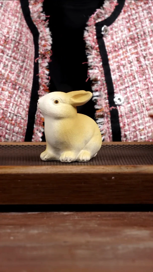 茶壶紫砂茶宠兔兔