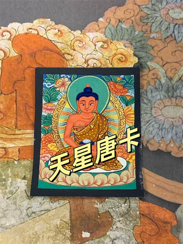 唐卡吊坠真品西藏纯手绘【阿弥】高卡青海热贡非遗矿物颜料正品保真