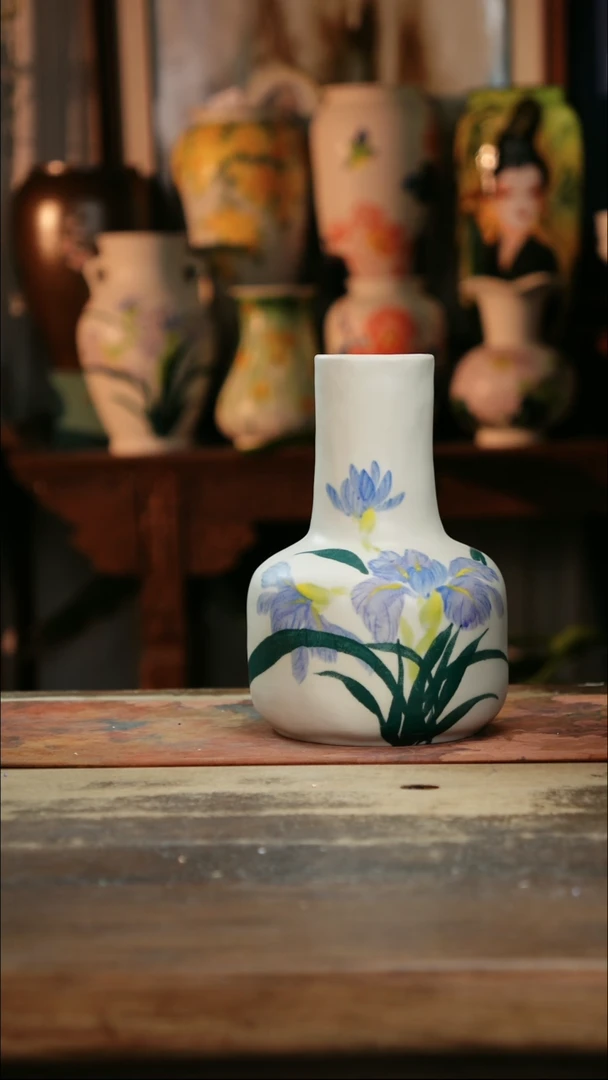 【闪购商品】瓷片景德镇纯手工釉下彩精品花瓶