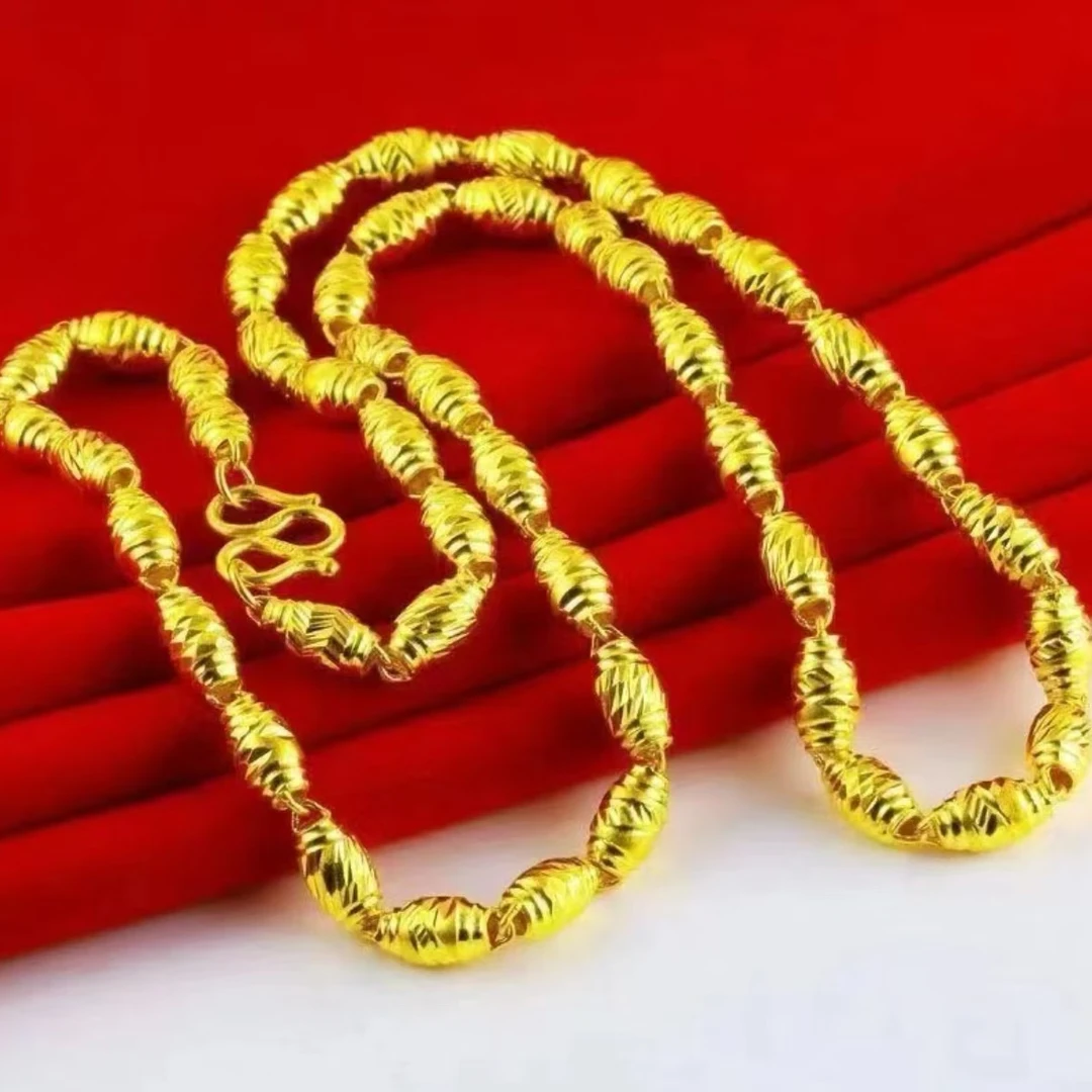 合金项链 合金项链新款橄榄项链男士时尚气质潮流经典百搭大气