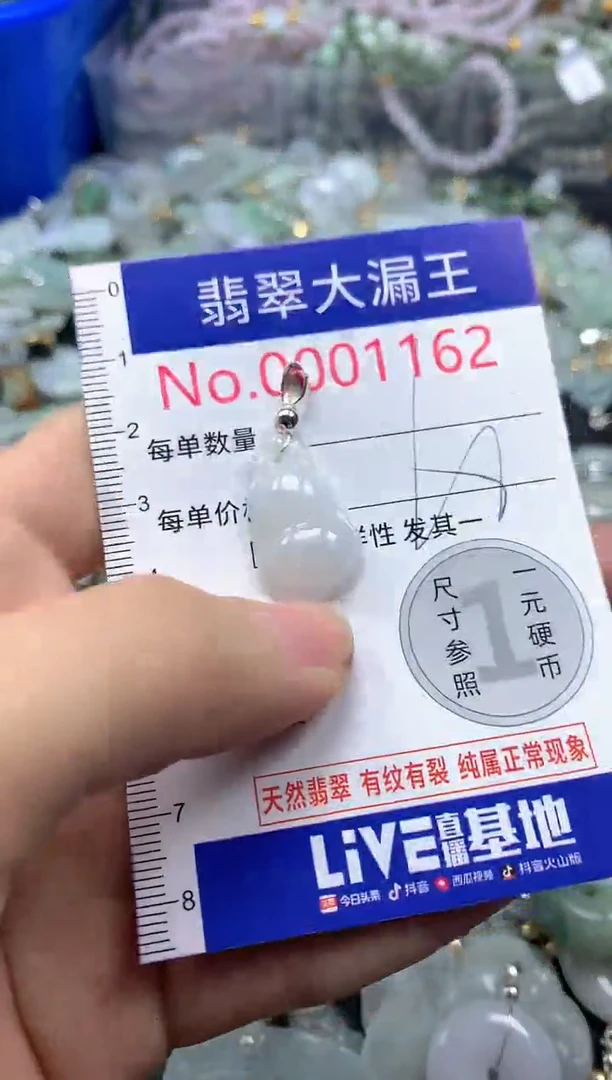 翡翠未镶嵌吊坠(不含链)1162