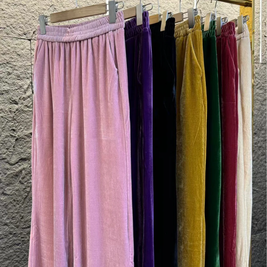 [深圳南油骊总]新中式轻奢纯色裤子（266）